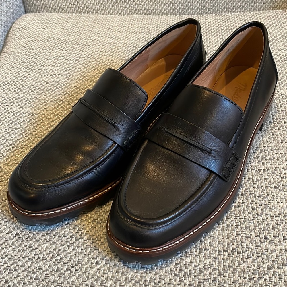 Madewell Corinne Loafers, Black, Size 8